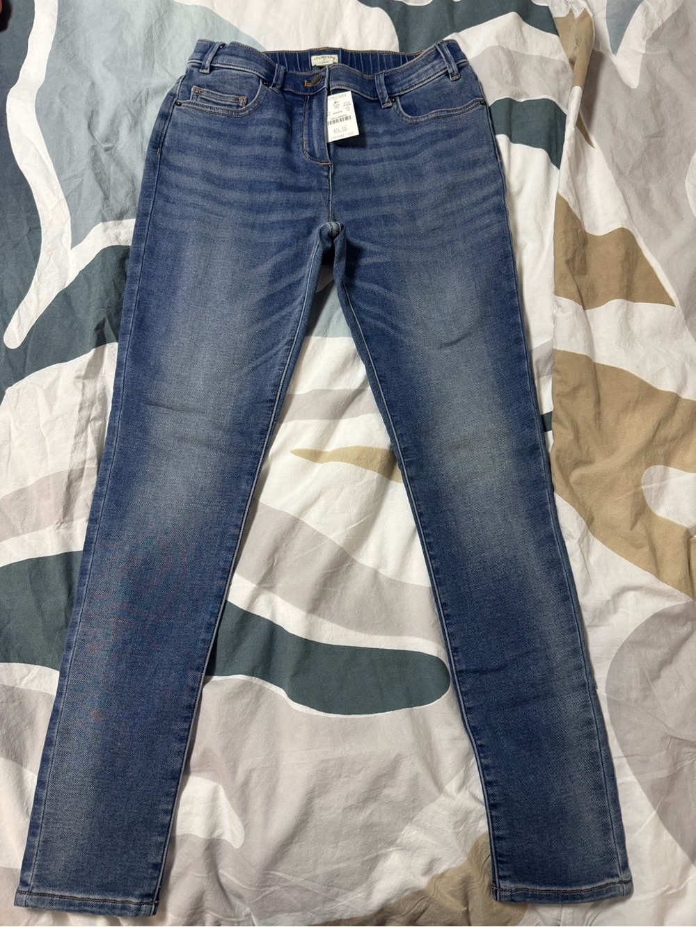 Crewcuts Unisex Kids Skinny Jeans in Dark Blue Wash
